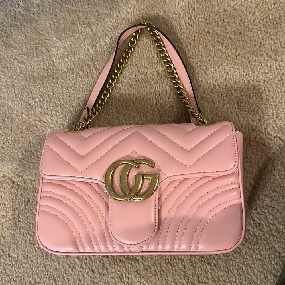 Quilted pink bag